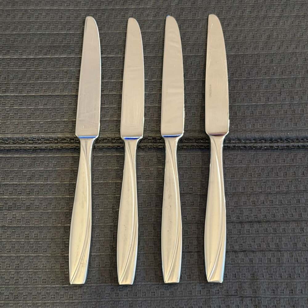 Oneida Camlynn Cleo Stainless Dinner Knives Set Of 4
